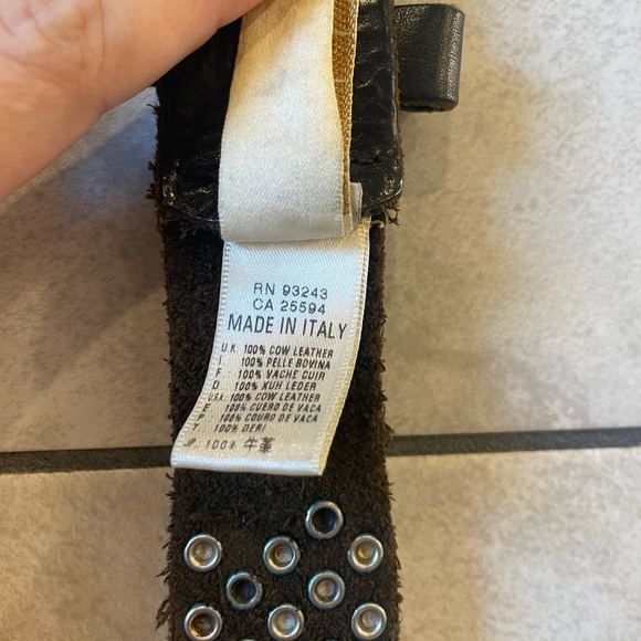 Diesel Black Studded Belt - Picture 3 of 8